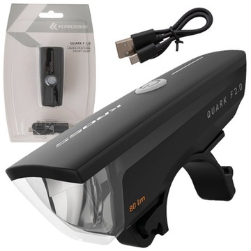 Lampa przednia /akumulator/ KROSS QUARK F2.0 80lm
