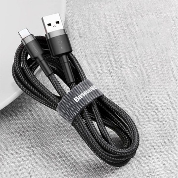 КАБЕЛЬ BASEUS ДЛИННЫЙ ЗАРЯДНЫЙ КАБЕЛЬ ТИПА-C USB-C БЫСТРАЯ ЗАРЯДКА 3.0 2А 2М