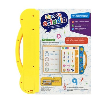 Детская английская испанская электронная книга, развивающие игрушки, образование для раннего обучения