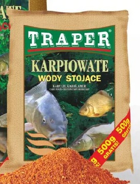 ZANĘTA wędkarska TRAPER 5kg Wody Stojące DUŻA i TANIA na KARPIA na LESZCZA