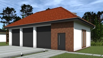 PROJEKT GARAŻU TRZYSTANOWISKOWEGO G312