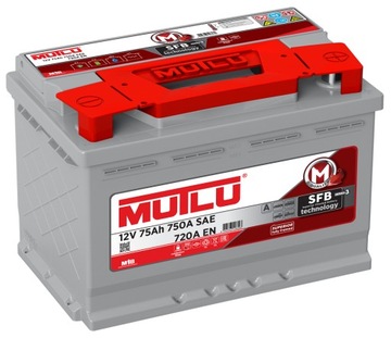 Akumulator MUTLU SFB Series 3 12V 75Ah 720A SMF