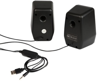 КОМПЬЮТЕРНЫЕ ДИНАМИКИ 2.0, USB-СВЕТОДИОДНАЯ ПОДСВЕТКА 8 Вт