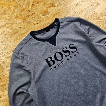 Bluza bez Kaptura HUGO BOSS Męska Sportowa Niebieska Nowy Model XL