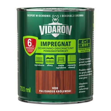 Vidaron Impregnat V08 Palisander Królewski 0,7L