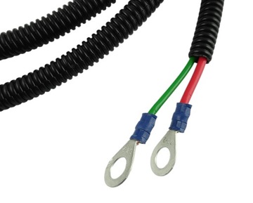 Kabel zasilający do ciągnika z gniazdem 3-pinowym Wiązka kabli 2x oczka M8