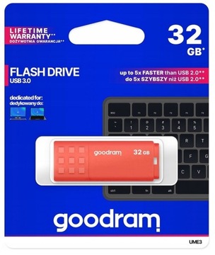 GOODRAM Pendrive UME3 32GB USB 3.0 Pomarańczowy