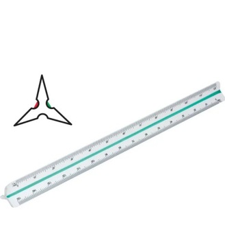 Linijka GRAND skalówka budowlana 30cm