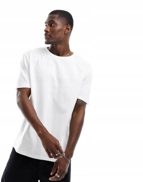 Asos Design NH2 uxl bawełniana klasyczna koszulka biały t-shirt XXL