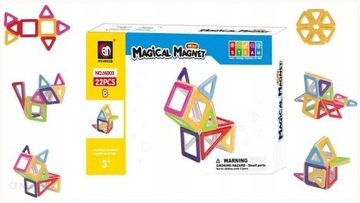 KLOCKI MAGNETYCZNE KONSTRUKCYJNE EDUKACYJNE 22 EL