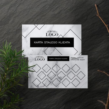 Карты лояльности с логотипом Geometric 500