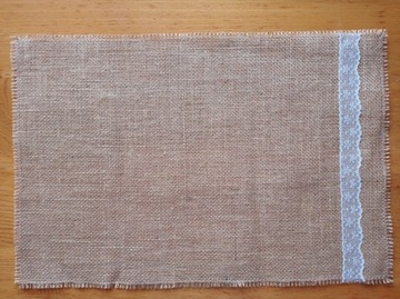 Podkładka pod talerz serwetnik, etui. juta