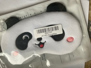 МАСКА ДЛЯ СПАНИЯ ДЛЯ ВЕК BADDER OLDMAN PANDA BEAR ПОДУШКА С ЭЛАСТИЧНЫМ ПЛЮШЕМ