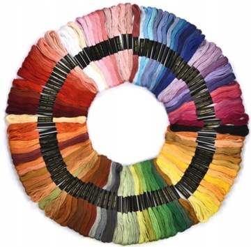 Mulina Mix Zestaw 100 Sztuk Nici Do Haftu