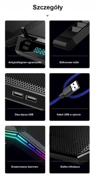 ПОДСТАВКА-ОХЛАЖДАЮЩАЯ ПОДСТАВКА ДЛЯ НОУТБУКА 12–17 ФУТОВ