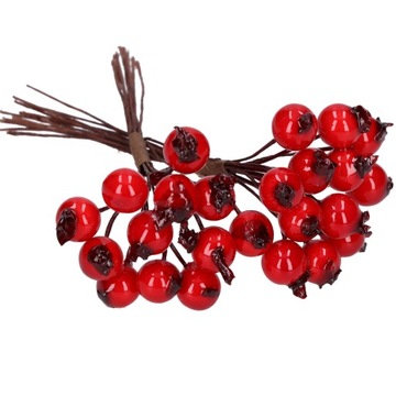 Боярышник, рябина, красные плоды для украшения, набор