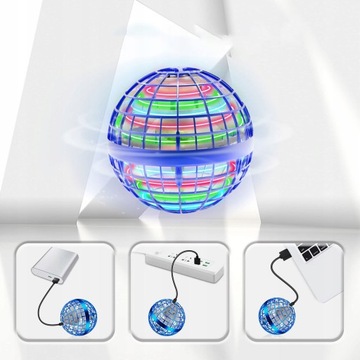 ЛЕТАЮЩИЙ СВЕТЯЩИЙСЯ ШАР НЛО ШАР СВЕТОДИОДНАЯ ИГРУШКА