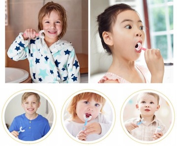 Силиконовая зубная щетка U для детей 2-6 лет, Sd7