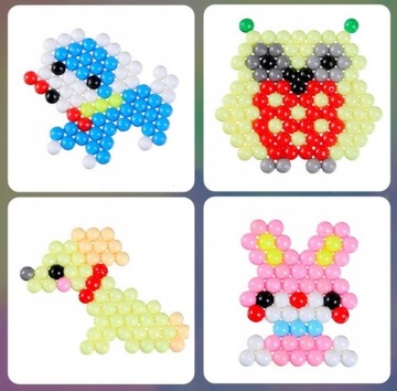 МЕГА набор WATER BEADS XXL 6000+ штук Подарочные УЗОРЫ Шаблоны AQUA WATER KO