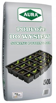 Грунт, субстрат для овощей, цветов, трав, посева и посадки, рассады АУРА 50л