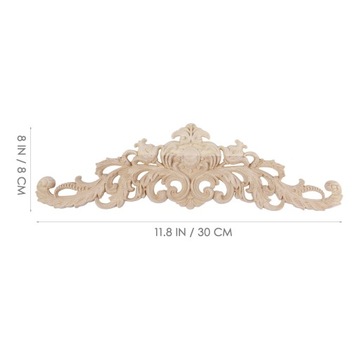 РЕЗНАЯ ДЕРЕВЯННАЯ ДЕКОРАТИВНАЯ АППЛИЦИЯ ДЛЯ МЕБЕЛИ - ОТДЕЛКА УГЛА