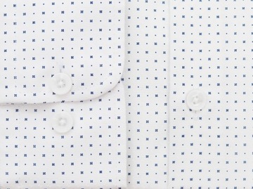 Biała koszula męska Villaro w drobny wzór J132 176-182 / 47-Regular