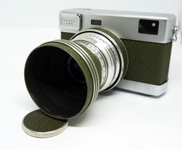 Очень красивый дальномерный фотоаппарат Zeiss Carl VEB Werra IV, оливково-зеленый.