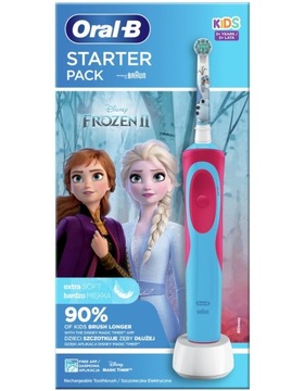 Szczoteczka do zębów dla dzieci ORAL-B Braun FROZEN II _ 2 końcówki