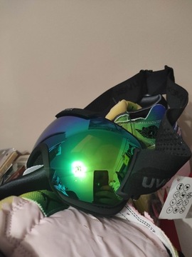 Gogle Uvex Downhill 2000 FM Black Silver Mirror