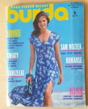 Burda moda piękno relaks maj 5/1993 wykroje