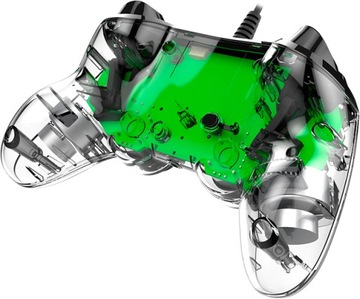 Компактный контроллер NACON для PS4, светящийся зеленым