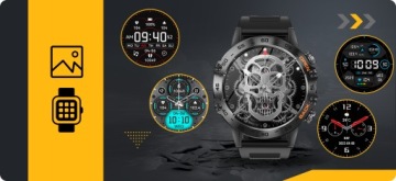 SMARTWATCH МУЖСКИЕ МЕНЮ EN CONVERSATIONS УМНЫЕ ЧАСЫ ВОДОНЕПРОНИЦАЕМЫЙ + GRATIS