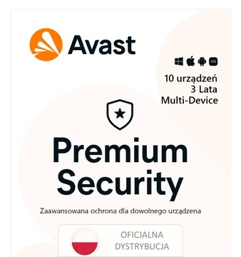 AVAST Premium Security 10 stanowisk / 3 lata