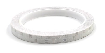 TAŚMA ODBLASKOWA SAMOPRZYLEPNA OSTRZEGAWCZA NA ROWER MOTOR KASK BIAŁA 8M