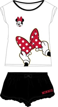PIŻAMA MYSZKA MINNIE KRÓTKI RĘKAW BIAŁA 152 P85