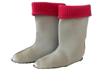 OCIEPLACZE kaloszy dziecięcych DEMAR Różowy 30/31