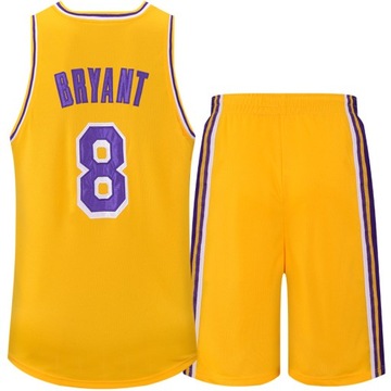 Zestaw wkładarskiego Lakers No. 8 Kobe Bryanta, 3XL