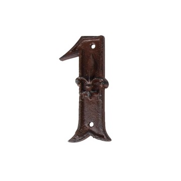 Żeliwne numery cyfry na dom cyfra na dom 1