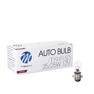 Żarówka 10SZT. M-TECH T19 12V 25/25W P15d-25-1 Z90
