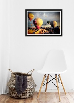 Плакат для домашнего декора Воздушный шар 70х50 К43