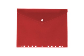 Teczka koperta do segregatora zatrzask A4 czerwona