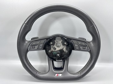 AUDI A4 S4 B9 A5 S5 F5 8W KIEROWNICA SKÓRZANA ŚCIĘTA ŁOPATKI S-LINE VIRTUAL