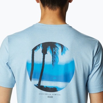 Мужская трекинговая футболка Columbia, синяя, L