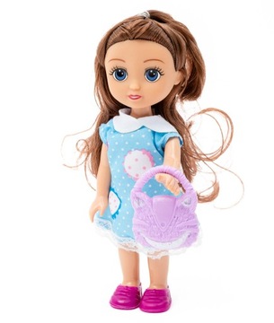 LITTLE GIRL Кукла Kaibibi Брюнетка + 2 платья Сумочка-расческа