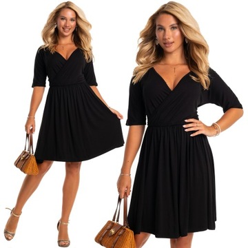 STYLOWA ROZKLOSZOWANA SUKIENKA DUŻO KOLORÓW