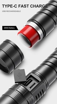 90000 люмен Супер яркий фонарик высокой мощности.