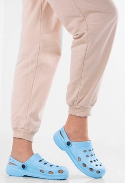 СИНИЕ СВЕТЛЫЕ ТАПОЧКИ CROKSY 40