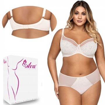 Кружевной бюстгальтер AVA AV-1396 мягкий белый 85H