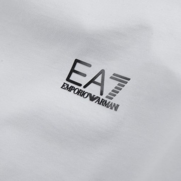 T-shirt Koszulka Emporio Armani Męski okrągły dekolt biała r.S