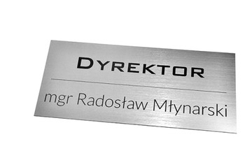 Tabliczka DOWOLNA TREŚĆ GRAWER 40 x 15 cm